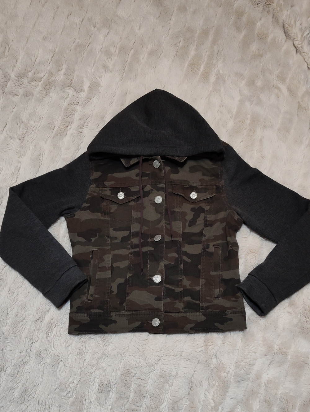 Wallflower Camouflage Jacket in Olive and Khaki